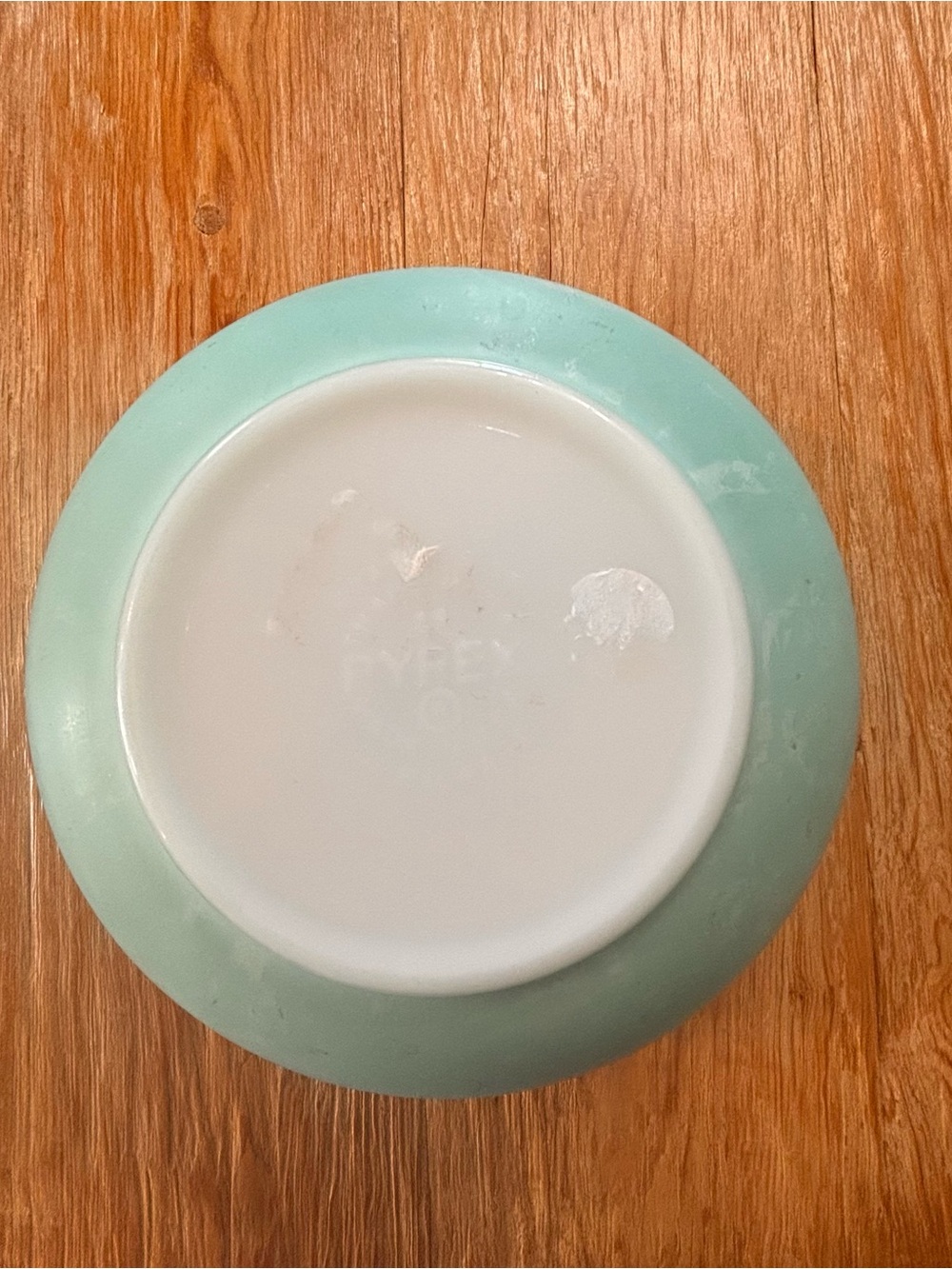 Vintage Pyrex Bowl Turquoise Green Nesting Mixing Bowl 403 2.5 QT Made in USA - Picture 2 of 6